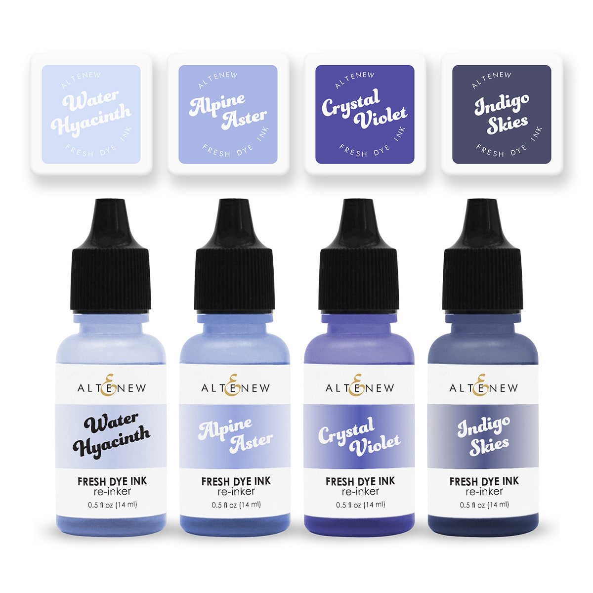 Mini Cubes & Reinker Bundle Blue Mountains Fresh Dye Ink Mini Cube Re Inker Bundle