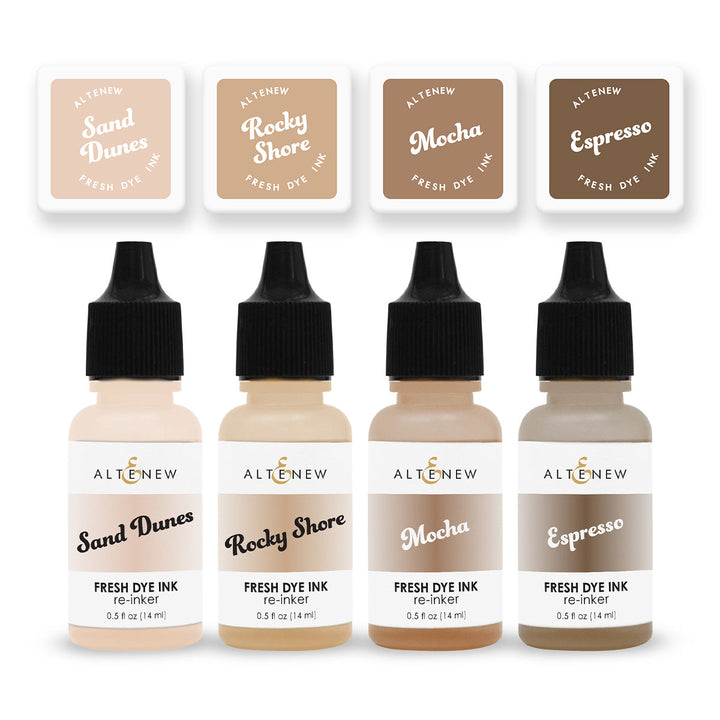 Mini Cubes & Reinker Bundle Coffee Break Fresh Dye Ink Mini Cube & Re-inker Bundle