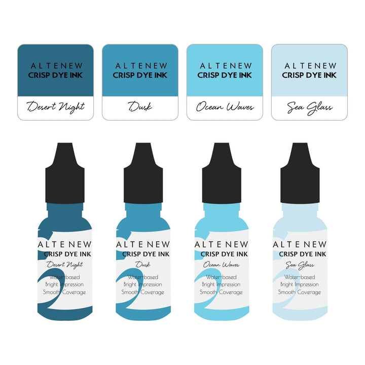 Mini Cubes & Reinker Bundle Cool Summer Night Crisp Dye Ink Mini Cube & Re-inker Bundle