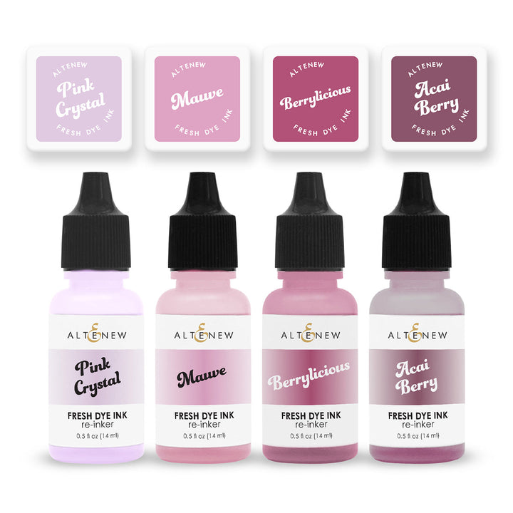 Mini Cubes & Reinker Bundle Dried Petals Fresh Dye Ink Mini Cube & Re-inker Bundle