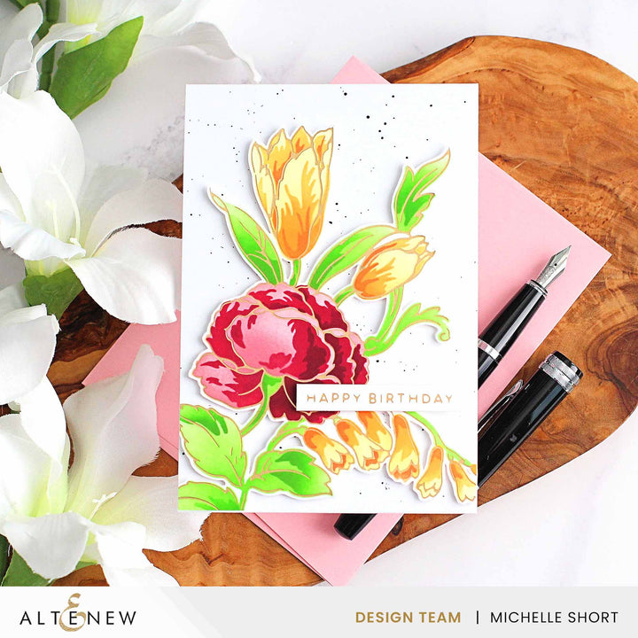 Mini Cubes & Reinker Bundle Dried Petals Fresh Dye Ink Mini Cube & Re-inker Bundle