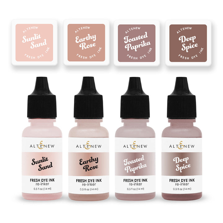 Mini Cubes & Reinker Bundle Earthy Embrace Fresh Dye Ink Mini Cube & Reinker Bundle