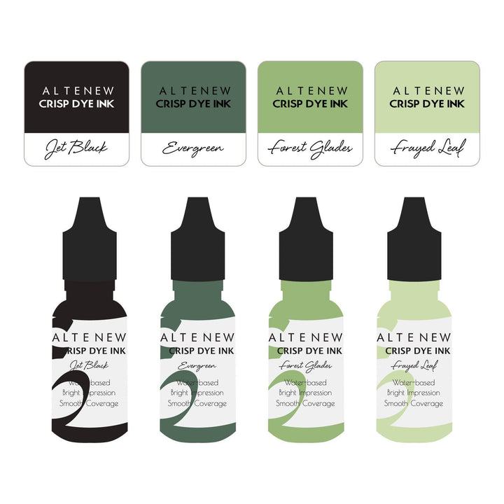 Mini Cubes & Reinker Bundle Green Fields Crisp Dye Ink Mini Cube & Re-inker Bundle