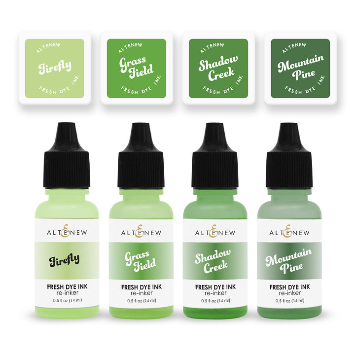 Mini Cubes & Reinker Bundle Green Valley Fresh Dye Ink Mini Cube & Re-inker Bundle