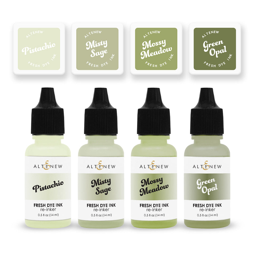 Mini Cubes & Reinker Bundle Jade Dreams Fresh Dye Ink Mini Cube & Re-inker Bundle