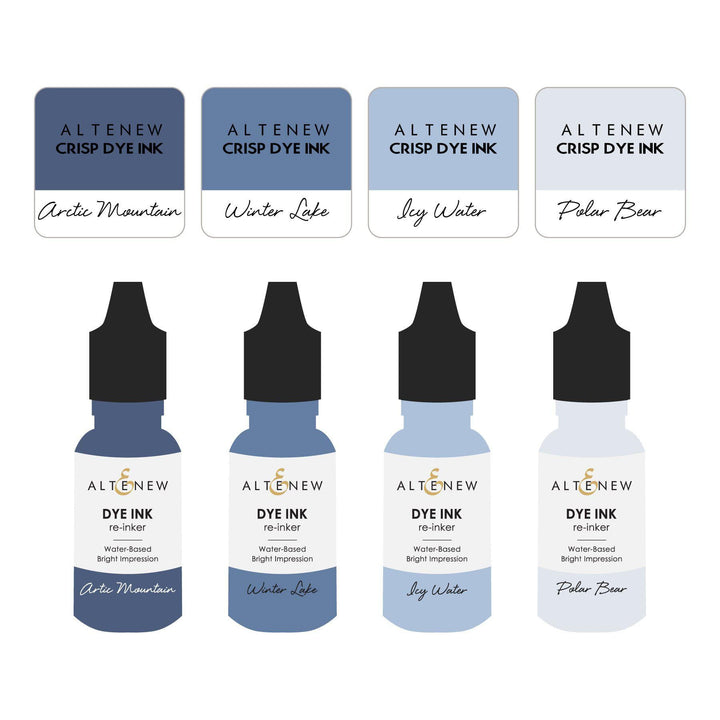 Mini Cubes & Reinker Bundle Northern Shore Crisp Dye Ink Mini Cube & Re-inker Bundle