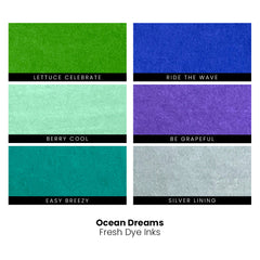Mini Cubes & Reinker Bundle Ocean Dreams Fresh Dye Ink 6 Mini Cube & Re-inker Bundle