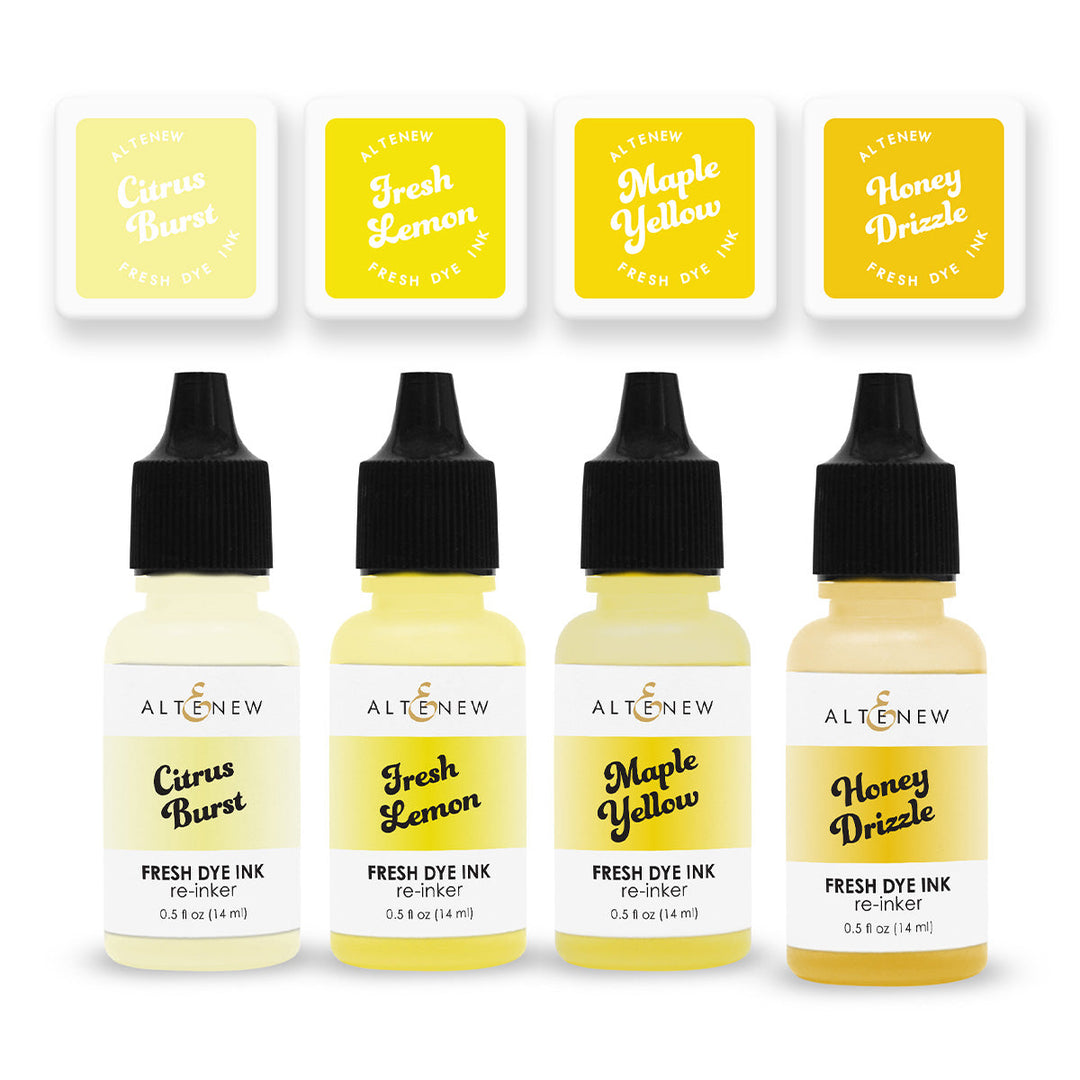 Mini Cubes & Reinker Bundle Pocketful of Sunshine Fresh Dye Ink Mini Cube & Re-inker Bundle