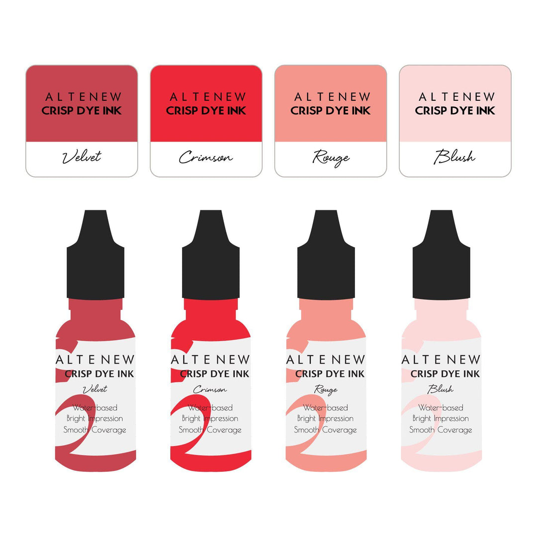 Mini Cubes & Reinker Bundle Red Sunset Crisp Dye Ink Mini Cube & Re-inker Bundle