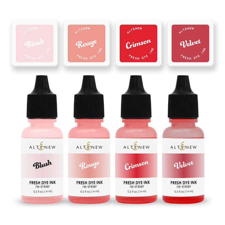 Mini Cubes & Reinker Bundle Red Sunset Fresh Dye Ink Mini Cube & Re-inker Bundle