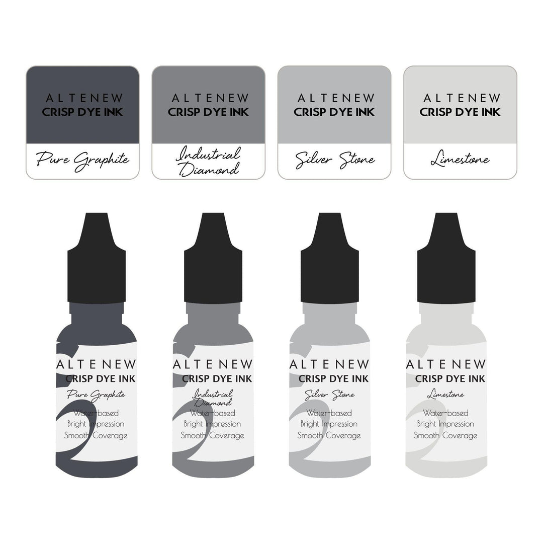 Mini Cubes & Reinker Bundle Rock Collection Crisp Dye Ink Mini Cube & Re-inker Bundle