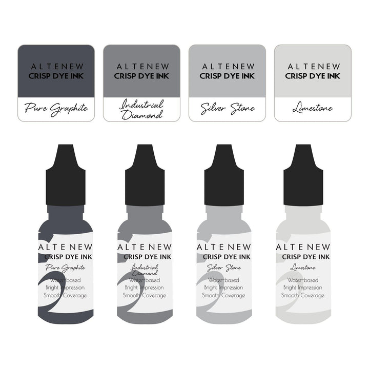 Mini Cubes & Reinker Bundle Rock Collection Crisp Dye Ink Mini Cube & Re-inker Bundle