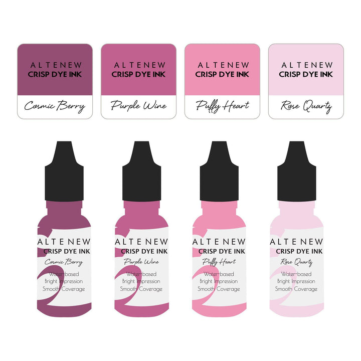 Mini Cubes & Reinker Bundle Rose Petal Crisp Dye Ink Mini Cube & Re-inker Bundle