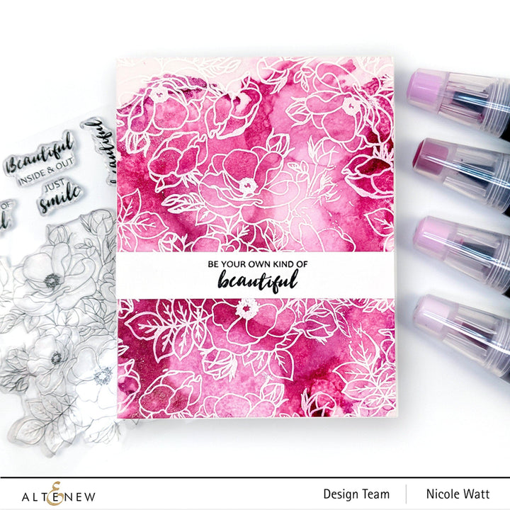 Mini Cubes & Reinker Bundle Rose Petal Crisp Dye Ink Mini Cube & Re-inker Bundle