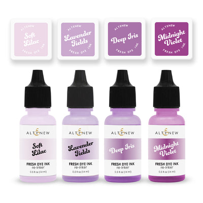 Mini Cubes & Reinker Bundle Shades of Purple Fresh Dye Ink Mini Cube & Reinker Bundle