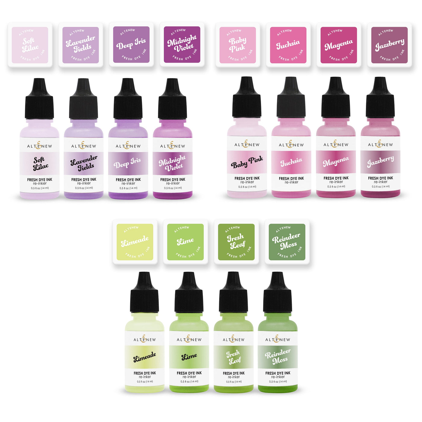 Mini Cubes & Reinker Bundle Spectacular Spectrum Fresh Dye Ink Mini Cube & Reinker Bundle