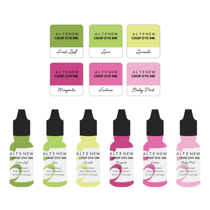 Mini Cubes & Reinker Bundle Spring Bouquet 6 Crisp Dye Ink Mini Cube & Re-inker Bundle