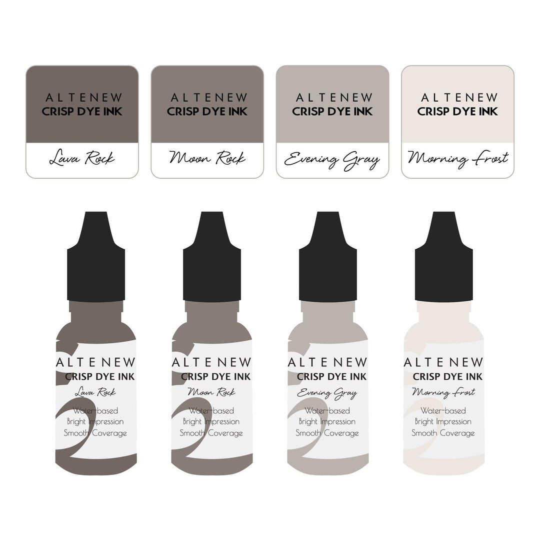 Mini Cubes & Reinker Bundle Warm Gray Crisp Dye Ink Mini Cube & Re-inker Bundle