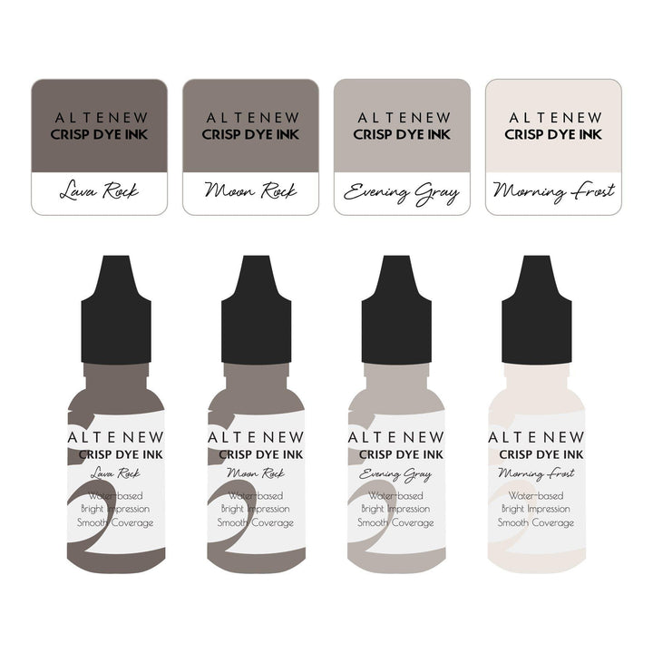Mini Cubes & Reinker Bundle Warm Gray Crisp Dye Ink Mini Cube & Re-inker Bundle