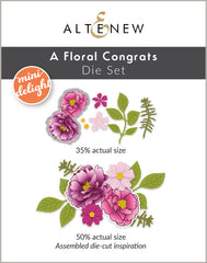 Mini Delight Mini Delight: A Floral Congrats Stamp & Die Set