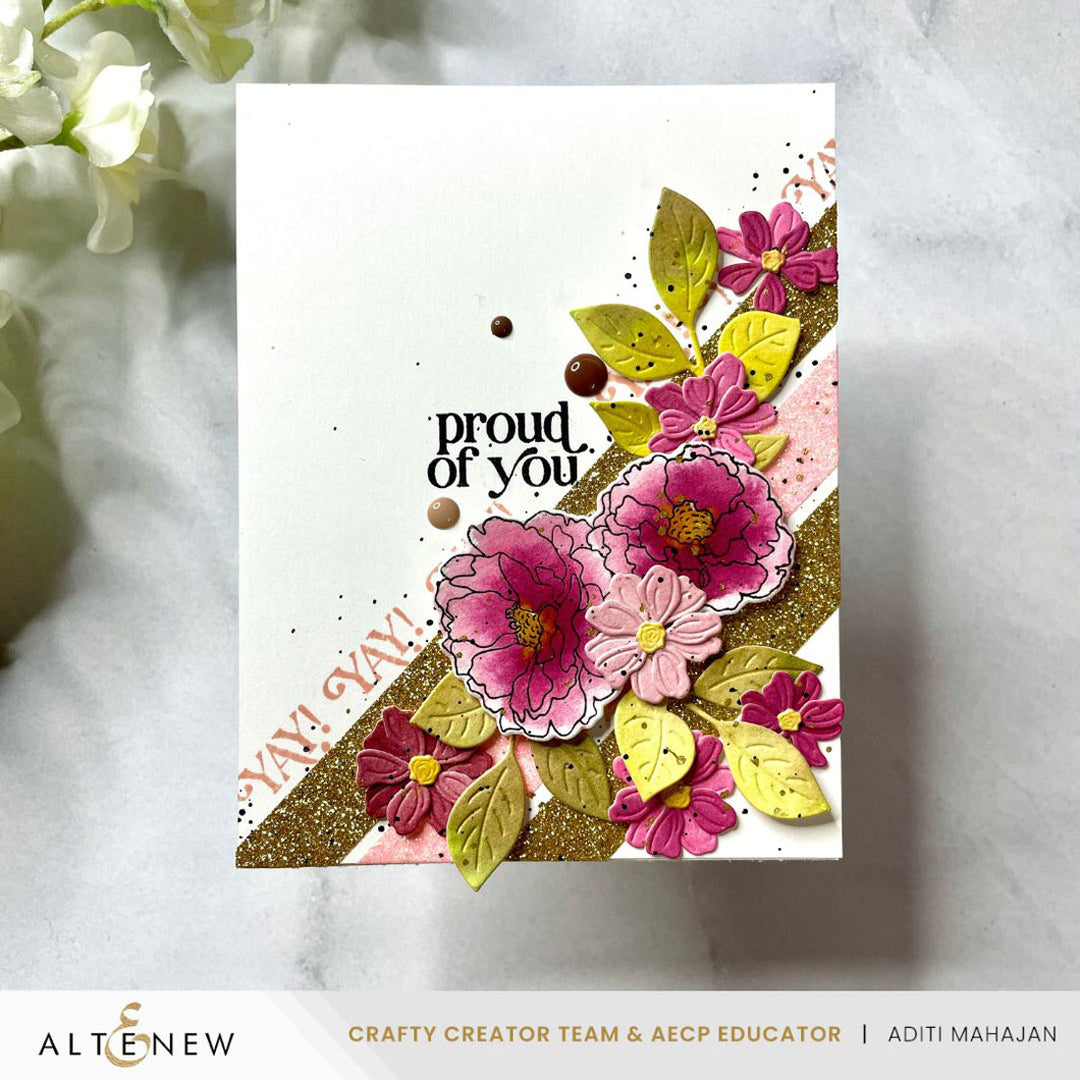 Mini Delight Mini Delight: A Floral Congrats Stamp & Die Set
