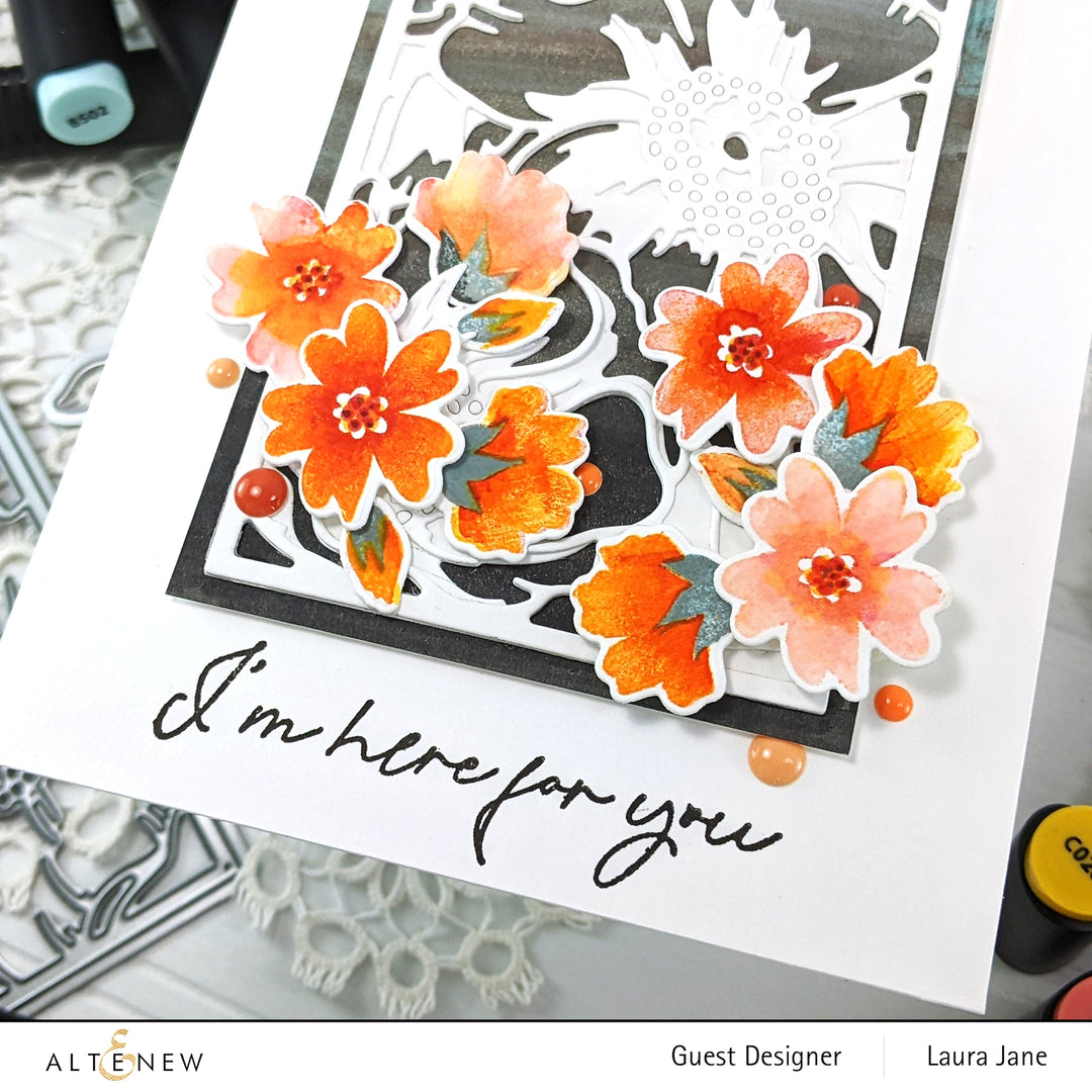 Mini Delight Mini Delight: Budding Wallpaper Stamp & Die Set