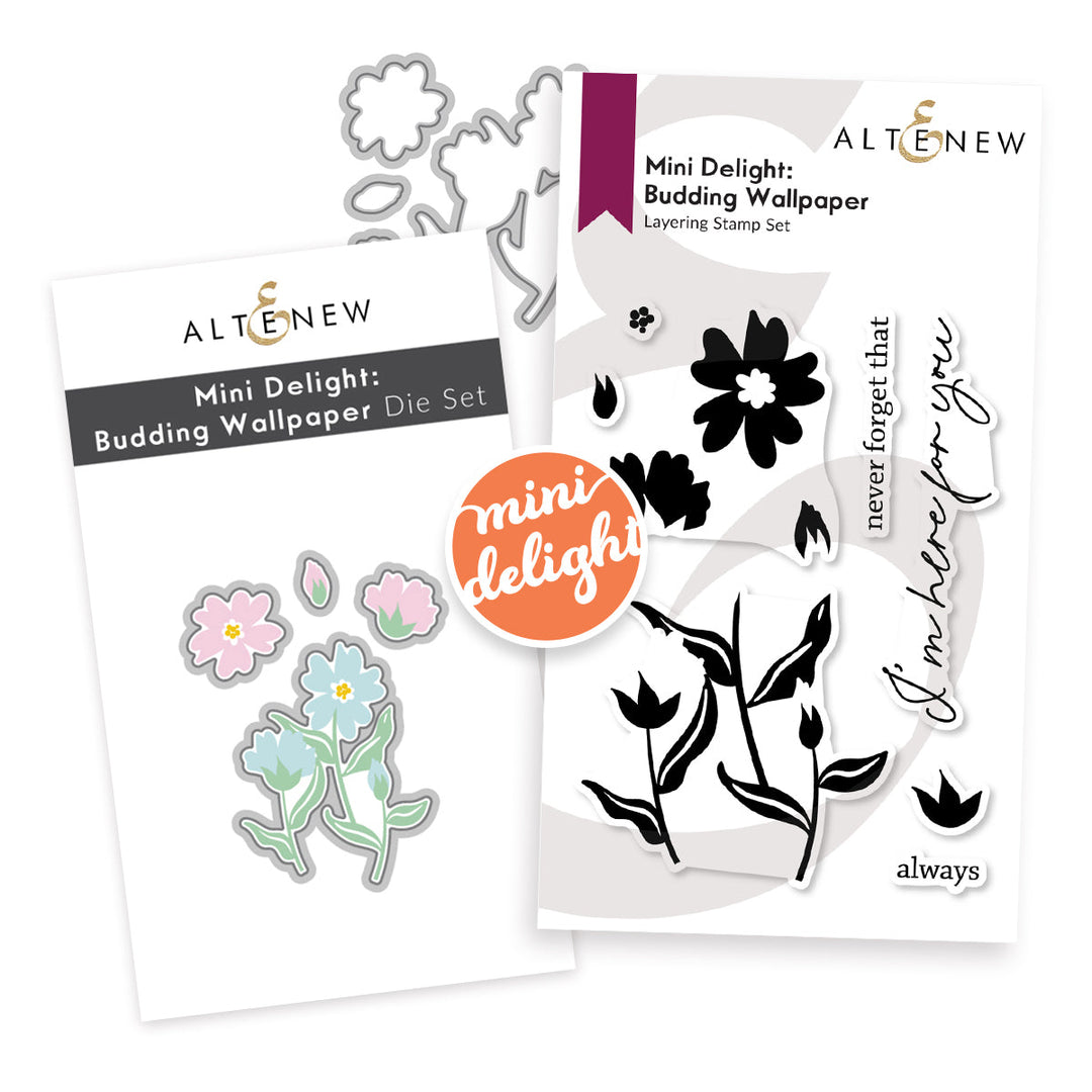 Mini Delight Mini Delight: Budding Wallpaper Stamp & Die Set