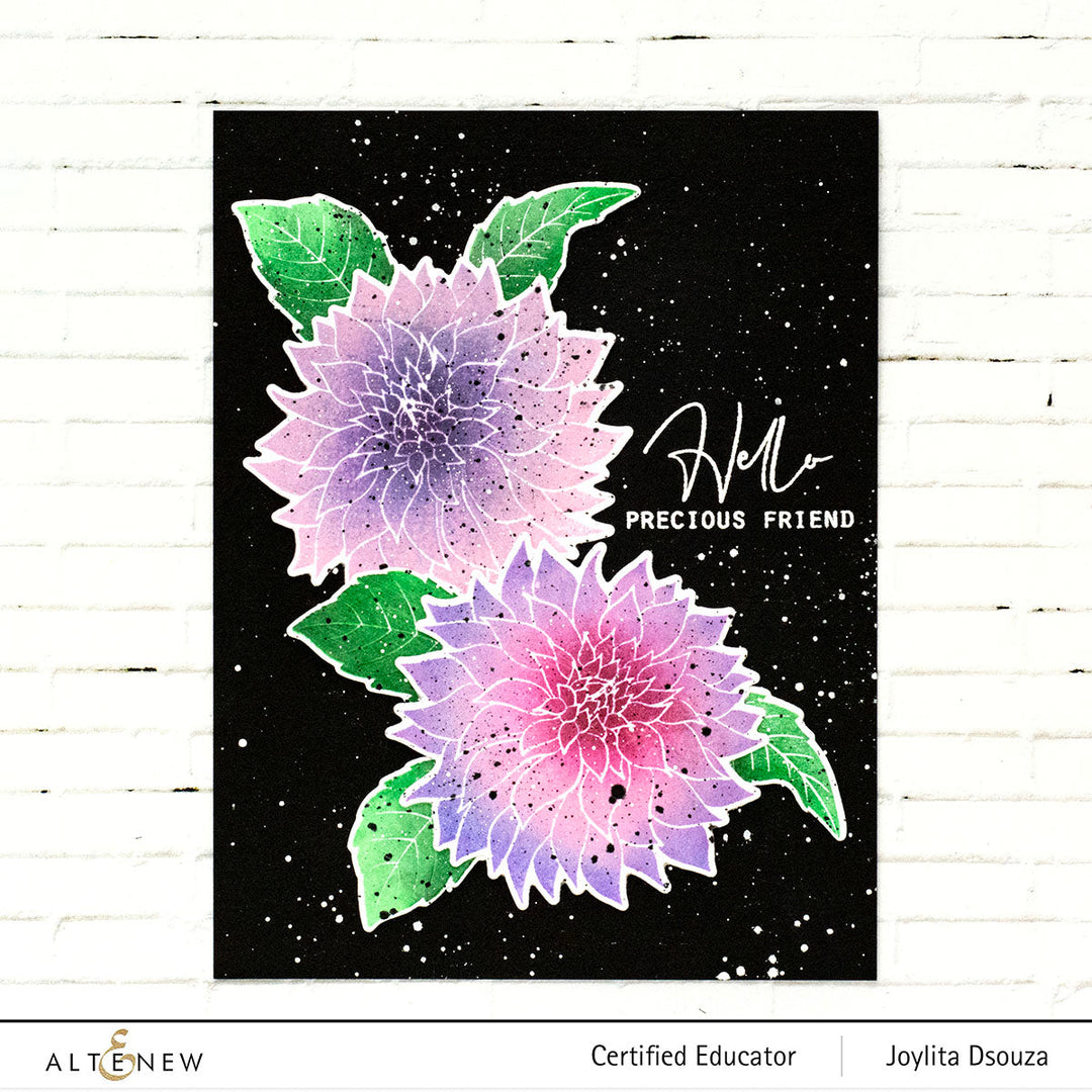 Mini Delight Mini Delight: Café Au Lait Dahlia Stamp & Die Set