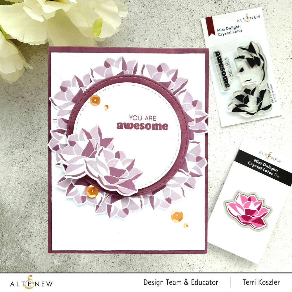 Mini Delight Mini Delight: Crystal Lotus Stamp & Die Set