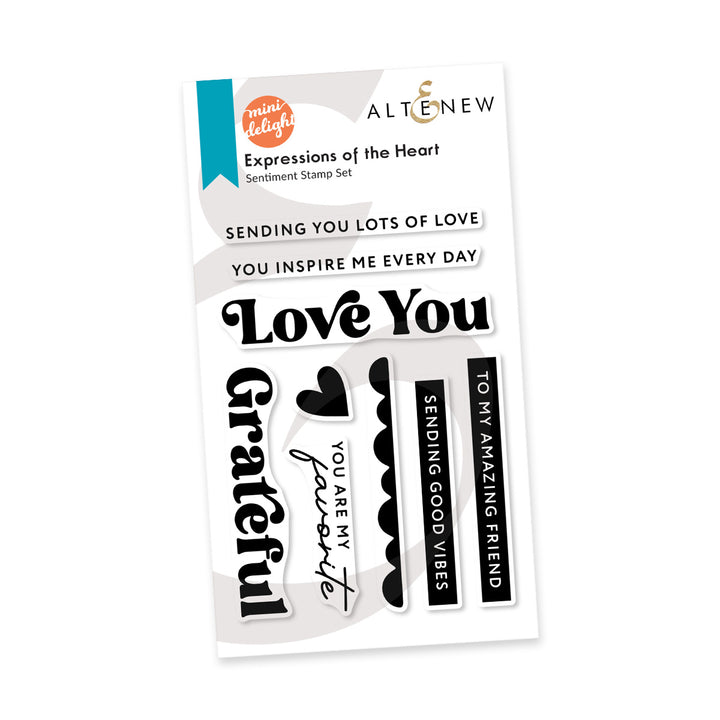 Mini Delight Mini Delight: Expressions of the Heart Stamp & Die Set