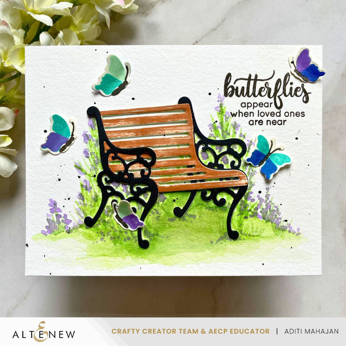 Mini Delight Mini Delight: Garden Bench Stamp & Die Set