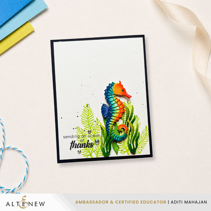 Mini Delight Mini Delight: Graceful Seahorse Stamp & Die Set