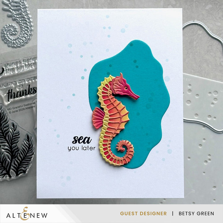 Mini Delight Mini Delight: Graceful Seahorse Stamp & Die Set
