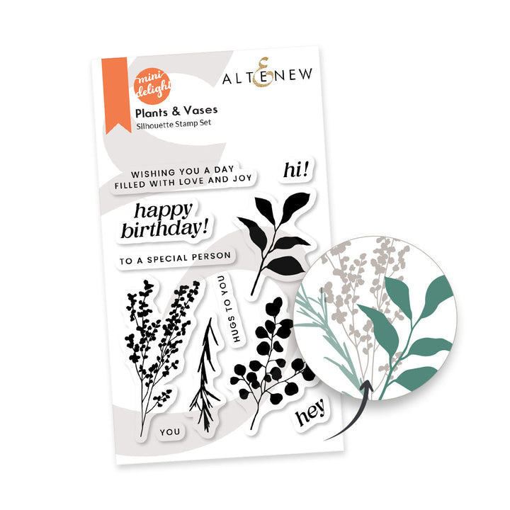 Mini Delight Mini Delight: Plants & Vases Stamp & Die Set