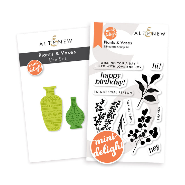Mini Delight Mini Delight: Plants & Vases Stamp & Die Set