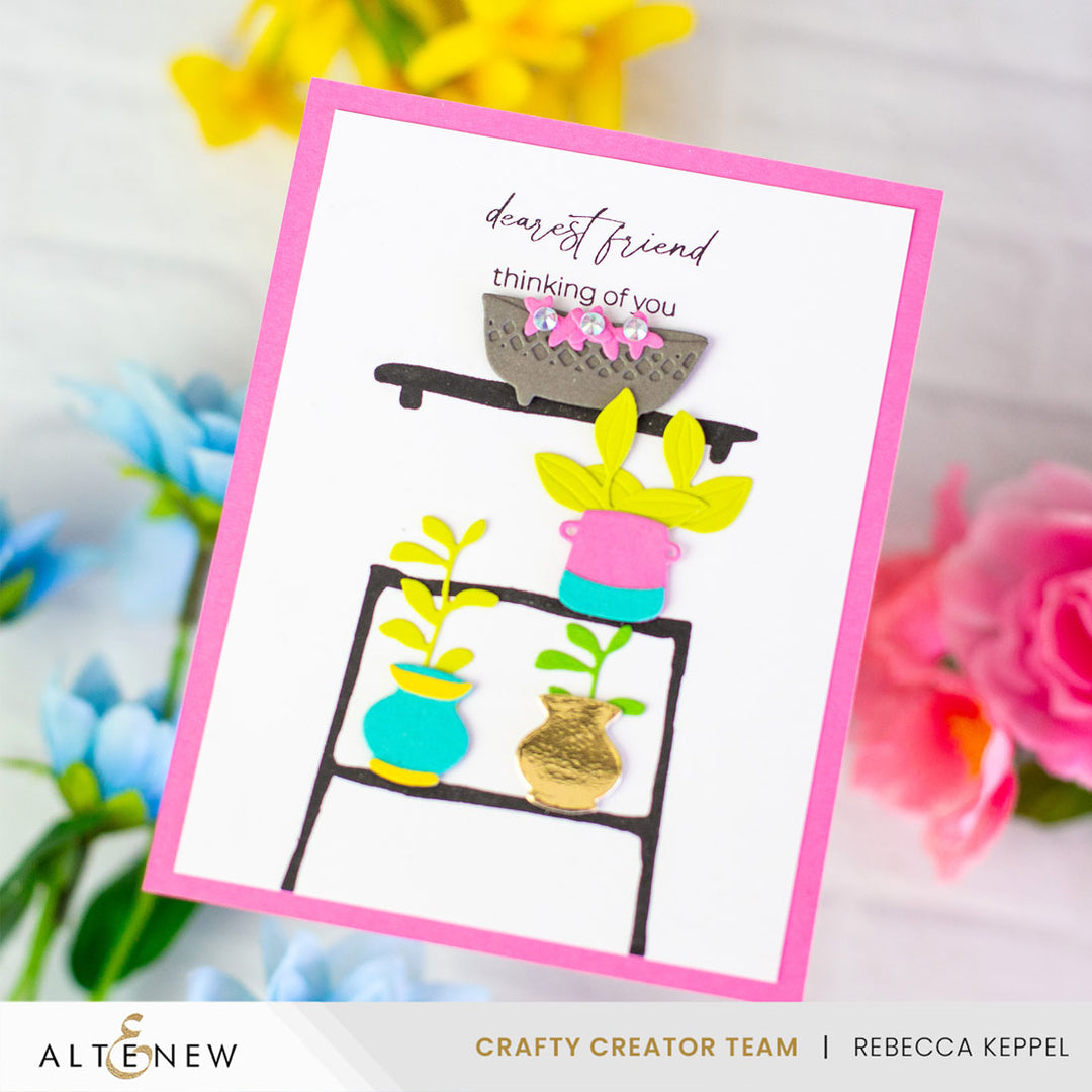 Mini Delight Mini Delight: Potted Shelves Stamp & Die Set
