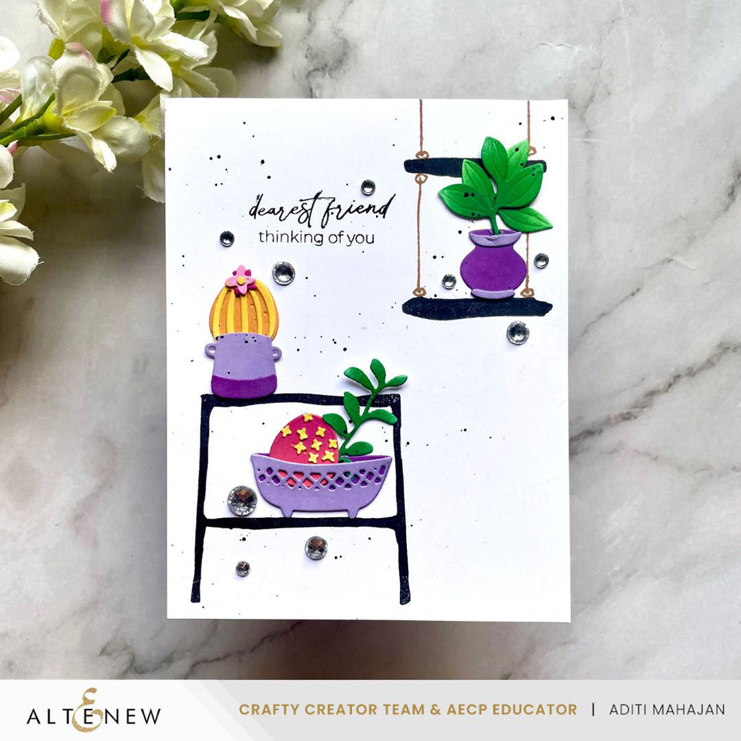 Mini Delight Mini Delight: Potted Shelves Stamp & Die Set