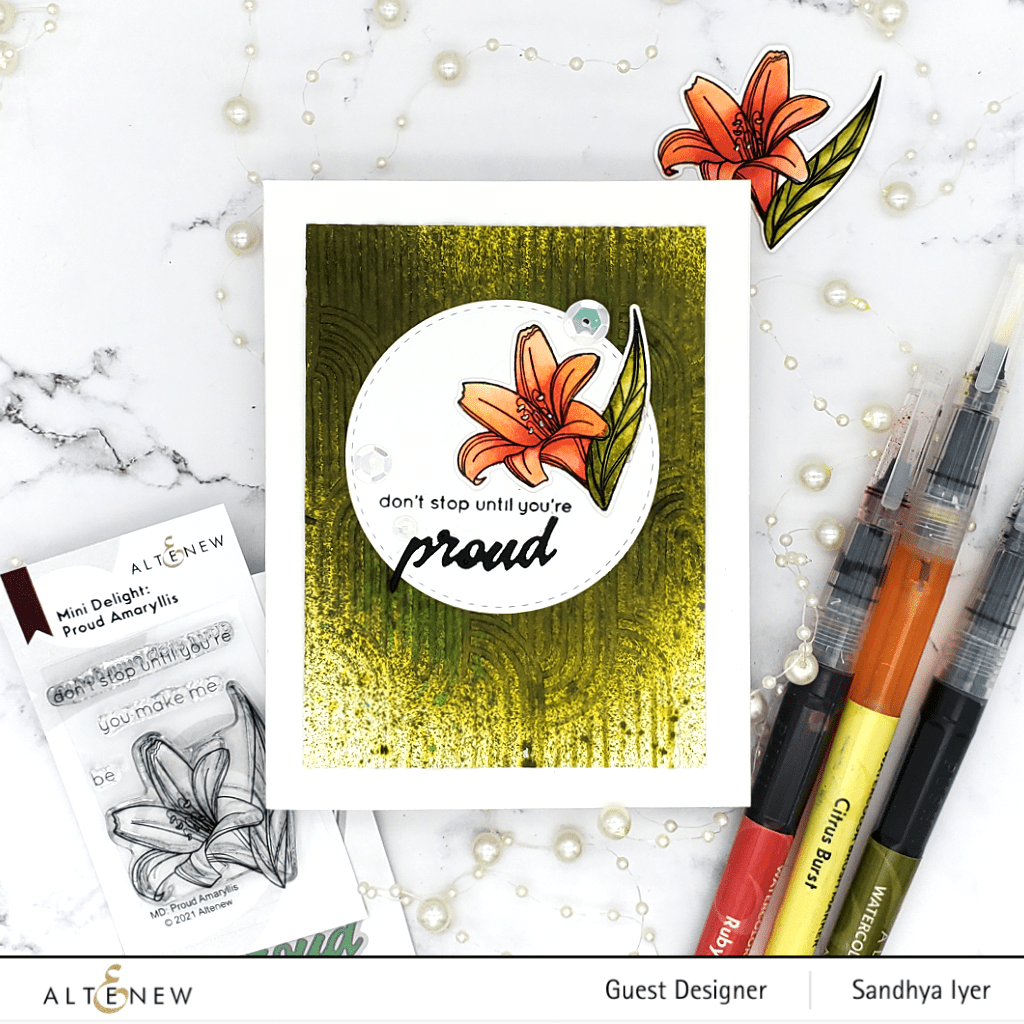 Mini Delight Mini Delight: Proud Amaryllis Stamp & Die Set