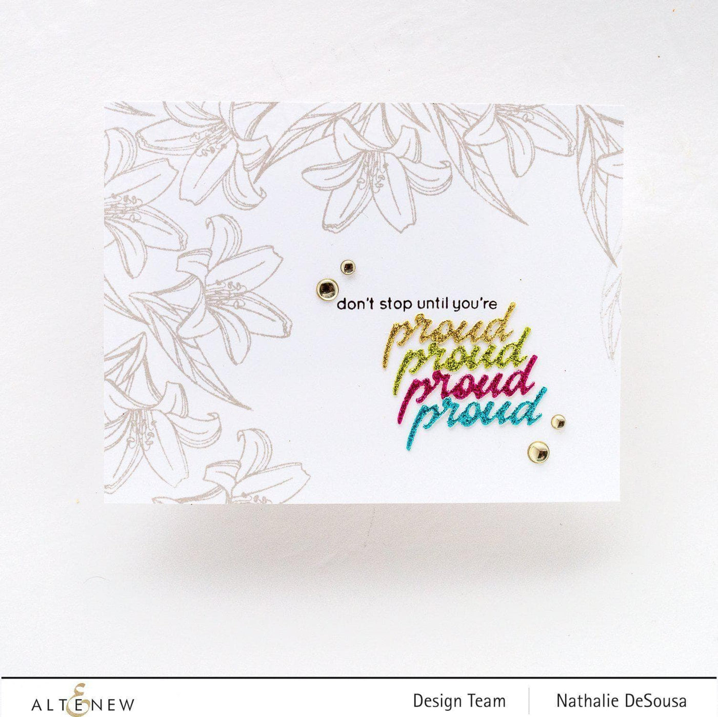 Mini Delight Mini Delight: Proud Amaryllis Stamp & Die Set