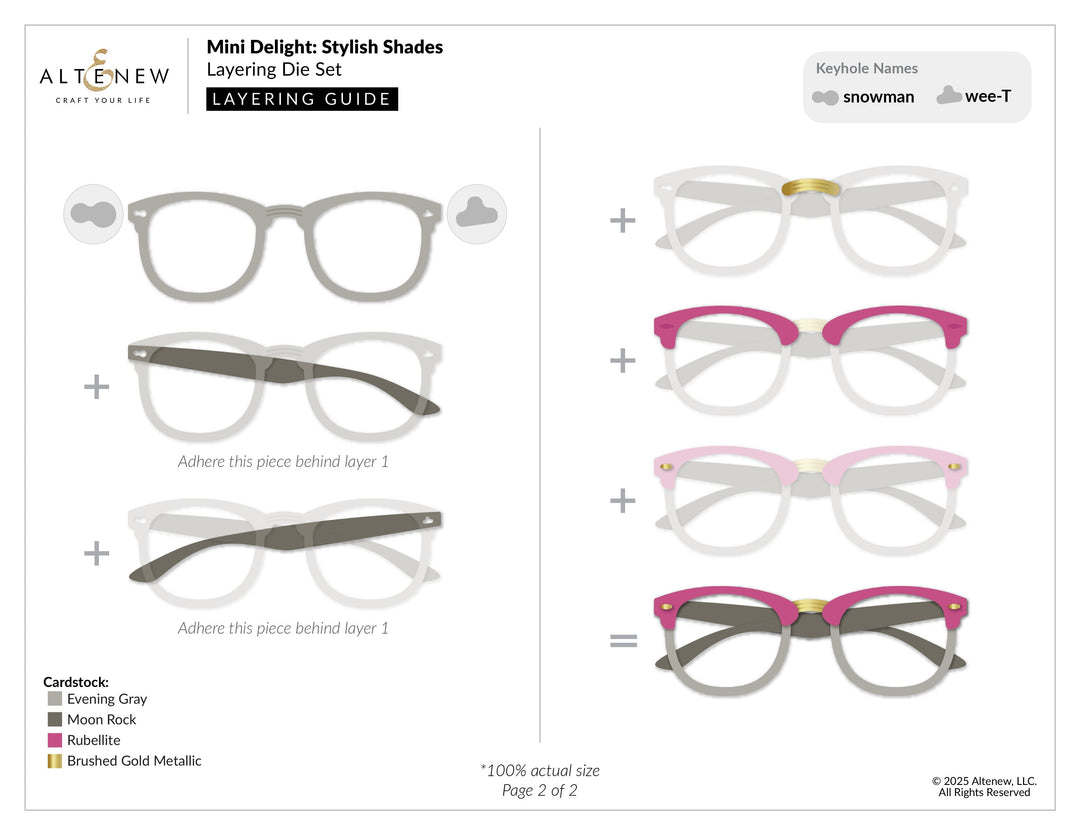 Mini Delight Mini Delight: Stylish Shades Stamp & Die Set