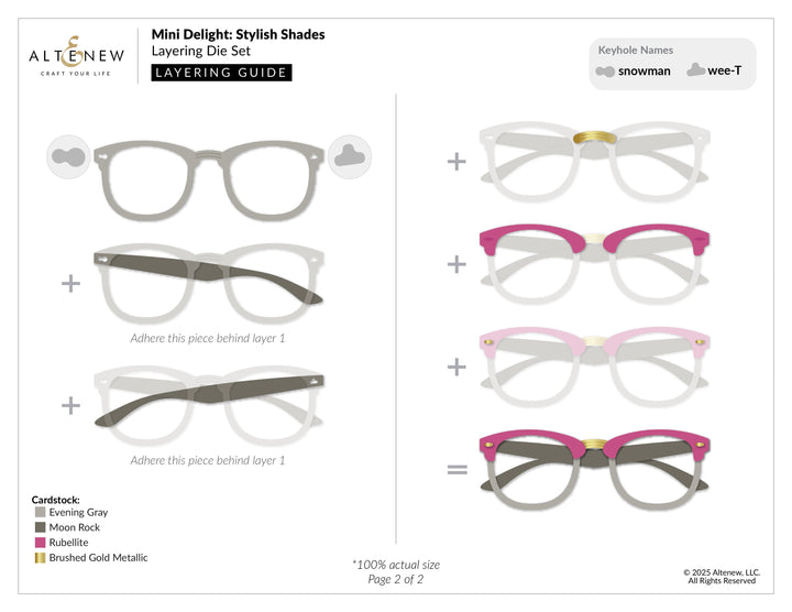 Mini Delight Mini Delight: Stylish Shades Stamp & Die Set