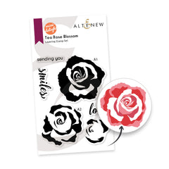 Mini Delight Mini Delight: Tea Rose Blossom Stamp & Die Set