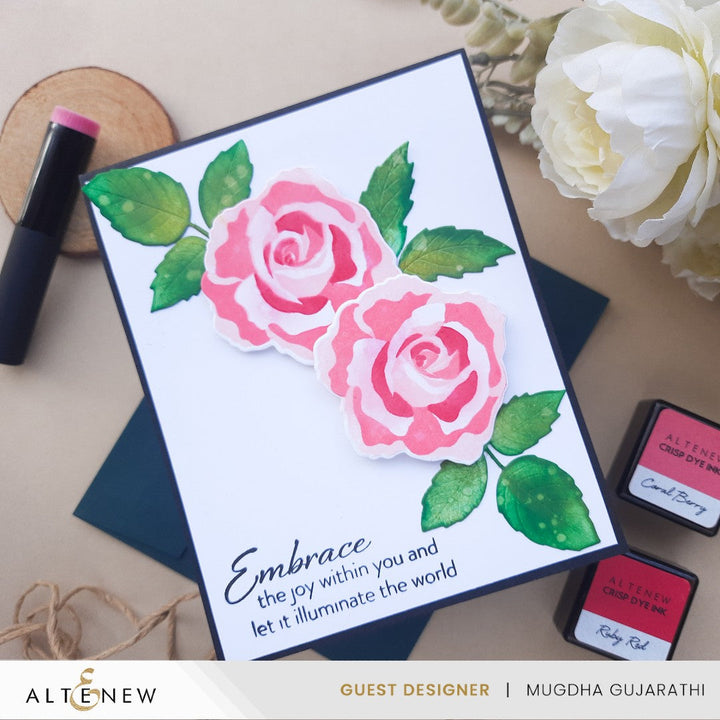 Mini Delight Mini Delight: Tea Rose Blossom Stamp & Die Set