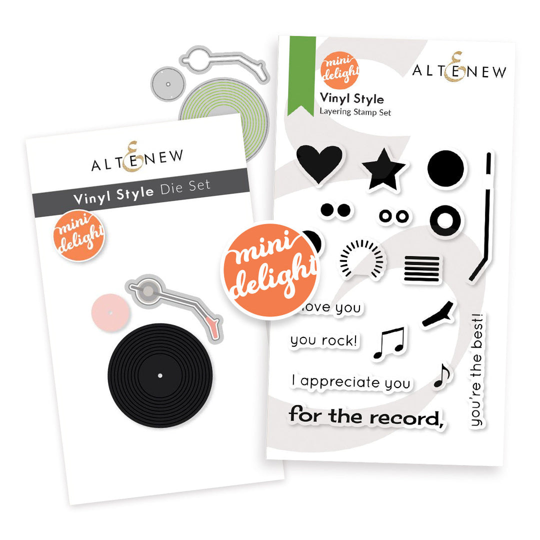 Mini Delight Mini Delight: Vinyl Style Stamp & Die Set