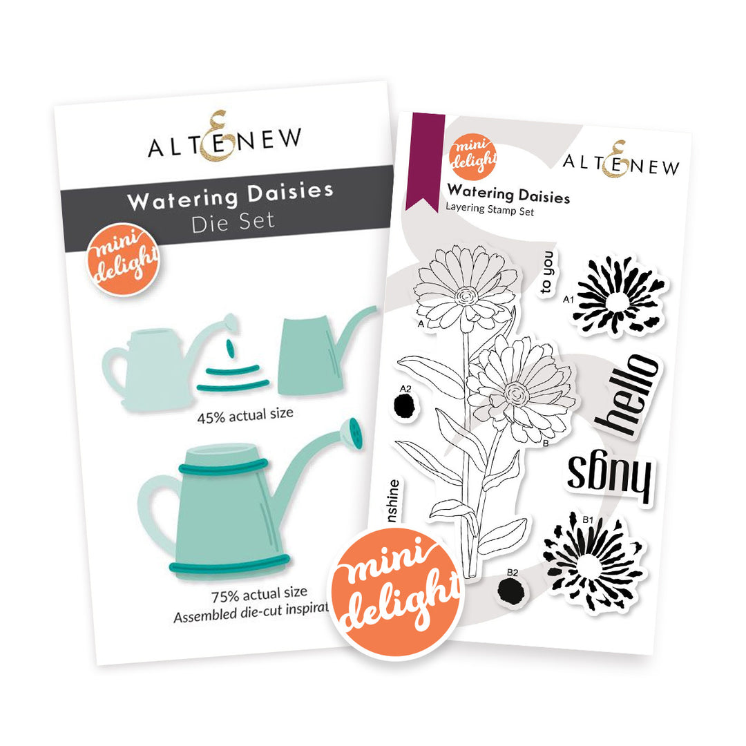 Mini Delight Mini Delight: Watering Daisies Stamp & Die Set
