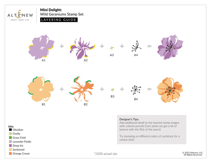 Mini Delight Mini Delight: Wild Geraniums Stamp & Die Set