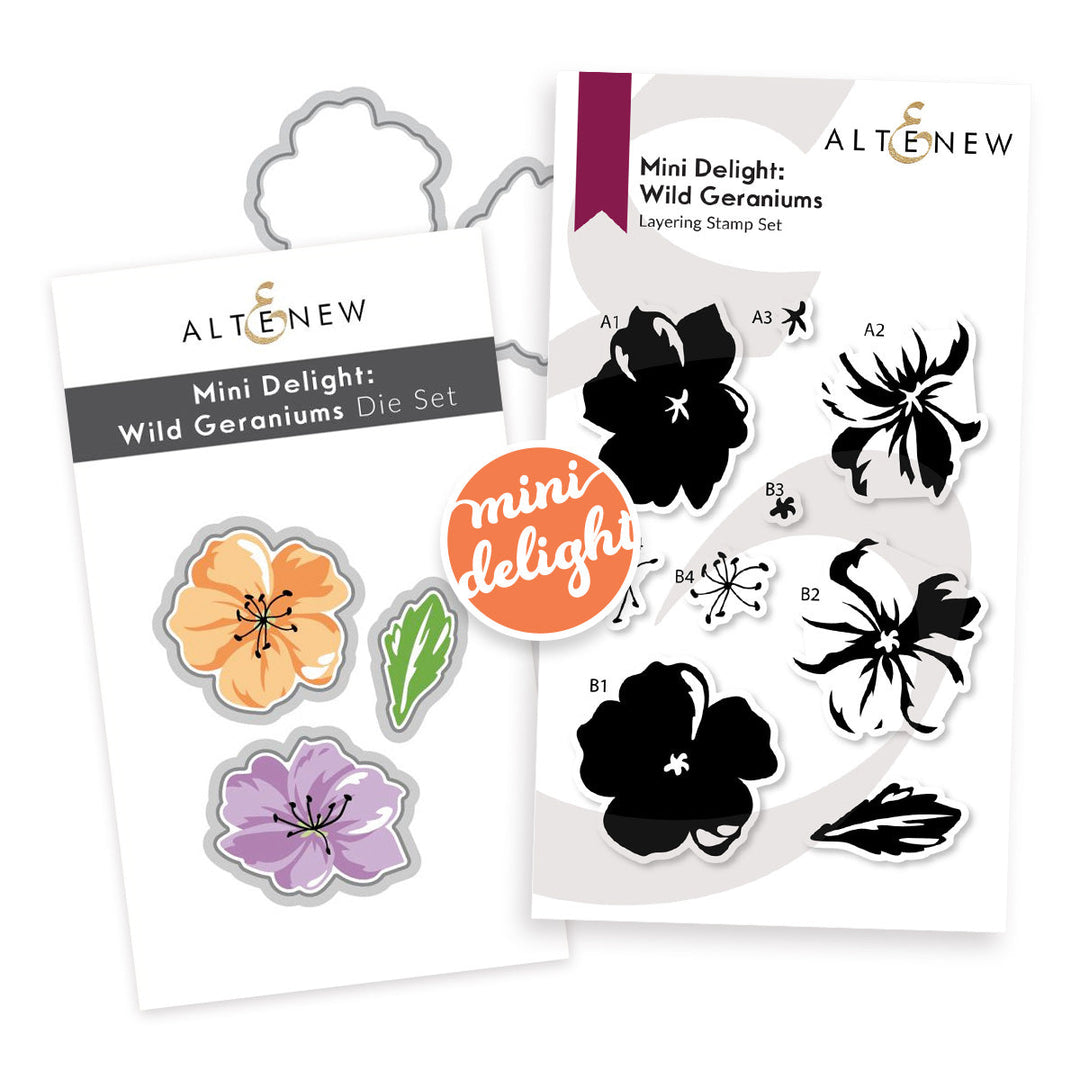 Mini Delight Mini Delight: Wild Geraniums Stamp & Die Set