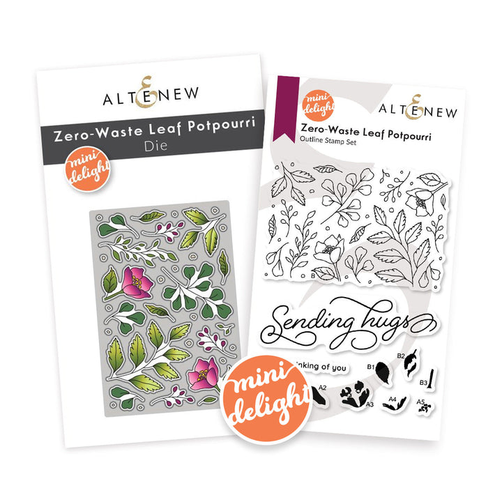 Mini Delight Mini Delight: Zero-Waste Leaf Potpourri Stamp & Die Set