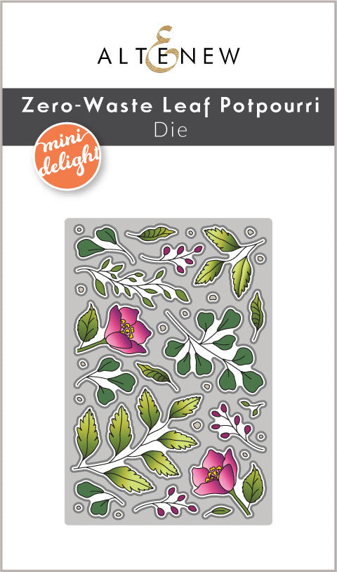 Mini Delight Mini Delight: Zero-Waste Leaf Potpourri Stamp & Die Set