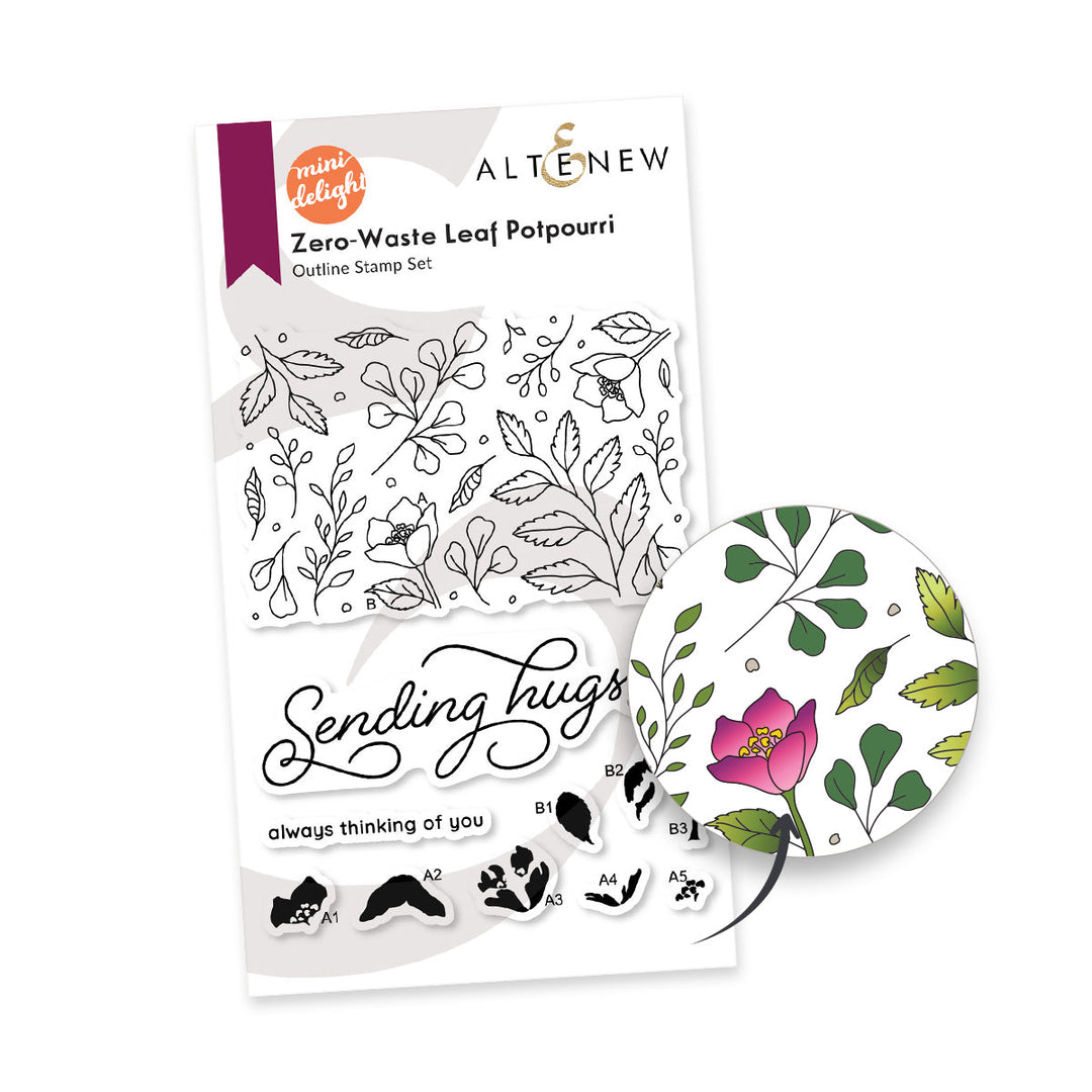 Mini Delight Mini Delight: Zero-Waste Leaf Potpourri Stamp & Die Set